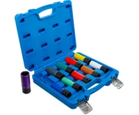 BGS Sada nástrčných hlavic ,  12,5 mm (1/2") ,  15–24 mm a speciální šrouby pro kola ,  10díln (1)