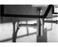 SAPHO MINIMAL umyvadlový sifon 5/4", odpad 32mm, nerez mat (3)