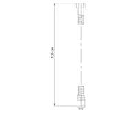 SAPHO SOFTFLEX plastová sprchová hadice, 120cm, metalická stříbrná/chrom (5)