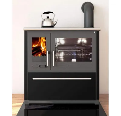 PLAMEN PLAMEN Sporák na tuhá paliva 850 GLAS - P černý