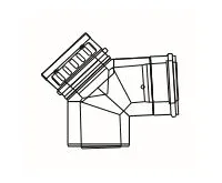 ALMEVA LIL revizní koleno 87° 110/160