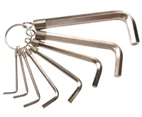 BGS Klíče imbus 2,0 - 10,0 mm, sada 8 dílů, CV