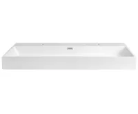 SAPHO AQUATIC dvojumyvadlo, litý mramor, 120x46cm, bílá (3)