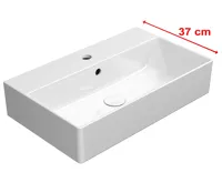 GSI KUBE X keramické umyvadlo 60x37cm, bílá ExtraGlaze GSI KUBE X keramické umyvadlo 60x37cm, bílá ExtraGlaze
