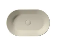 GSI KUBE X keramické umyvadlo na desku, 60x37cm, oválné, creta mat (4)