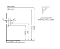 POLYSAN LUK termostatický sprchový panel rohový 250x1300mm, bílá (7)