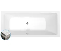 POLYSAN MIMOA SLIM obdélníková vana 170x75x39cm, bílá POLYSAN MIMOA SLIM obdélníková vana 170x75x39cm, bílá