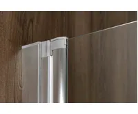 POLYSAN RIONI vanová zástěna s pneumatickým zdvihem, š. 710mm, stříbrná, čiré sklo (8)