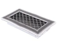 HS Flamingo Krbová mřížka 10x20 cm, DECO stříbrná patina