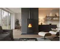 HS Flamingo Krbová kamna AQUAFLAM ® 7 s výměníkem - černá, manuální regulace (18)