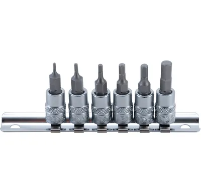 BGS Hlavice zástrčné 1/4 " imbus 1,5 - 6 mm, sada 6 dílů