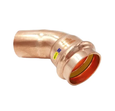 CU lisovací koleno 45° 9040 - 18 - pro topení i rozvod plynu F/M