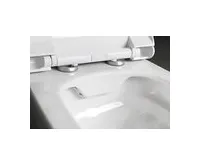BELLO závěsné WC Rimless s podomítkovou nádržkou a tlačítkem Schwab, bílá (1)