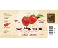 Nature NoTea s.r.o. Babiččin sirup Jahoda s rebarborou 0.5l (1)