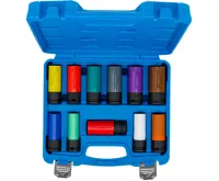 BGS Sada nástrčných hlavic ,  12,5 mm (1/2") ,  15 - 27 mm a speciální šrouby pro kola ,  11dí (3)