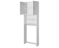 AQUALINE SIMPLEX ECO skříňka za pračku 63x25x190cm, bílá (3)