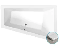 POLYSAN TRIANGL R SLIM asymetrická vana 180x120x50cm, bílá