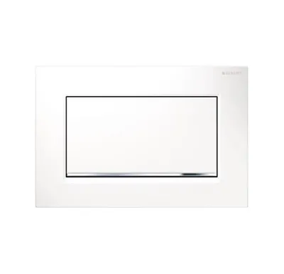 GEBERIT ovládací tlačítko Sigma30, pro splachování Start/Stop,chrom bílá