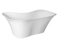 POLYSAN FLORA volně stojící vana litý mramor 180x80x67cm, bílá