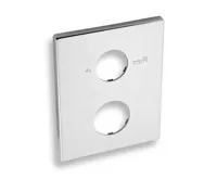 NOVASERVIS Kryt podomítkového boxu s přepínačem OBDÉLNÍK chrom - KRYT0050RC,0