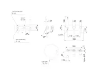 SAPHO SPY podomítková sprchová/vanová baterie s ruční sprchou, 2 výstupy, chrom (2)