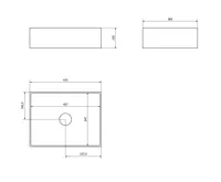 SAPHO FORMIGO betonové umyvadlo na desku, 47,5x36,5cm, zelená mat (7)