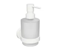 SAPHO X-ROUND WHITE dávkovač mýdla 200ml, mléčné sklo, bílá mat SAPHO X-ROUND WHITE dávkovač mýdla 200ml, mléčné sklo, bílá mat