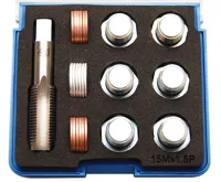 BGS Sada na opravu závitů olejových van, M15 x 1,5 ; 6 ks zátek BGS Sada na opravu závitů olejových van, M15 x 1,5 ; 6 ks zátek