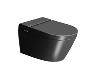 GSI WCLEAN závěsné WC Swirlflush s integrovaným elektronickým bidetem, černá dual-mat (1)