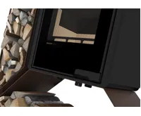 HS Flamingo Krbová kamna FLAMINGO DELUXE ® KAMPA levá, hnědá - sametová (21)