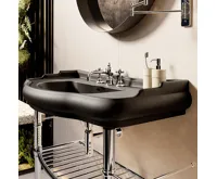 KERASAN RETRO keramické umyvadlo 100x54,5cm, černá mat (4)