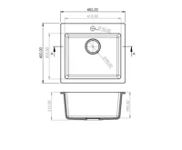 GRANISIL ELDOS 485 Granitový dřez, černý (3)