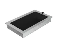 HS Flamingo Krbová mřížka 22x37 BASIC broušený chrom s žaluzií