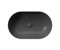 GSI PURA keramické umyvadlo na desku 60x37cm, černá mat (3)