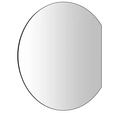 SAPHO DARA CUT zrcadlo s LED podsvícením 20W, ø 100x90cm, topná fólie