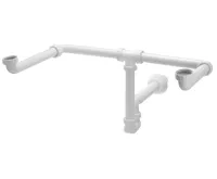 BRUCKNER MOSQUITO umyvadlový sifon pro dvojumyvadlo, 5/4", DN40, bílá BRUCKNER MOSQUITO umyvadlový sifon pro dvojumyvadlo, 5/4", DN40, bílá