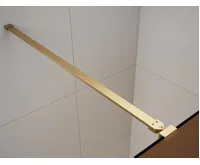 POLYSAN ESCA GOLD MATT jednodílná sprchová zástěna do prostoru, sklo Marron, 1300 mm (3)