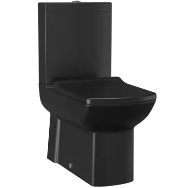 CREAVIT LARA WC kombi, spodní/zadní odpad, černá mat
