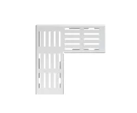 ALCAPLAST Rošt pro drenážní žlab rohový 100 mm, nerez ADZ-R321R ALCAPLAST Rošt pro drenážní žlab rohový 100 mm, nerez ADZ-R321R
