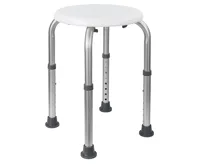 HomeLife Koupelnová stolička výškově stavitelná SVS21, bílá