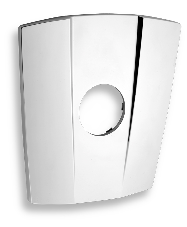 Novaservis kryt podomítkového boxu trapez chrom - kryt0050f,0