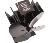 HS Flamingo Ventilátor na kamna FLAMINGO čtyřlopatkový, černý (2)
