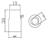 BGS Hlavice nástrčné pro vstřikovací čerpadla Bosch, 3 díly (2)