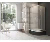 Ravak sprchový kout čtvrtkruh BLCP4-80 SABINA satin+Grape