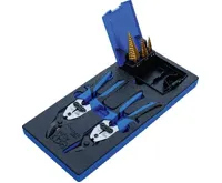 BGS Modul - nůžky na plech L+P, kónické vrtáky 3 díly (2)