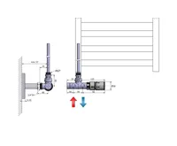 SAPHO MONO ONE připojovací sada ventilů termostatická jednobodová, pravá, rozteč 50mm, provedení Chrom (2)