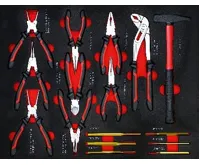 BGS Dílenský vozík, 7 zásuvek, 1 boční dvířka, se 250 nástroji (6)