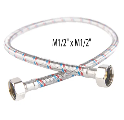 NOVASERVIS Nerezová hadička M1/2" x M1/2"-60cm - PWS5