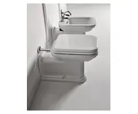 KERASAN WALDORF WC mísa stojící, 37x65cm, spodní/zadní odpad, bílá (1)