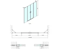 POLYSAN ZOOM sprchové dveře 1800mm, čiré sklo (10)